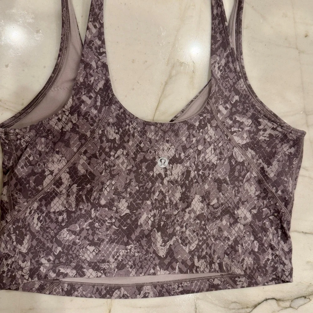 Lululemon Athletica Align Tank in Hideaway Camo Lunar Rock size 10 (no pads)